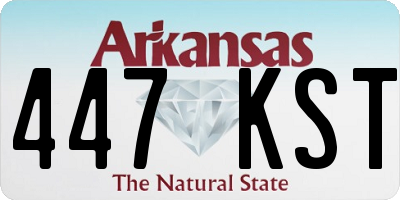 AR license plate 447KST