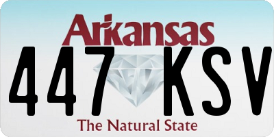 AR license plate 447KSV