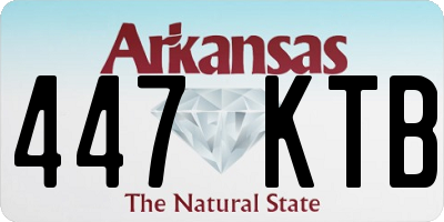 AR license plate 447KTB