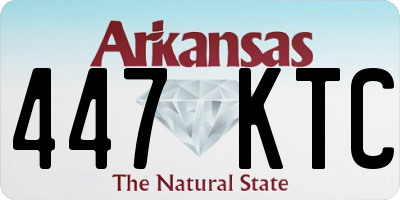 AR license plate 447KTC