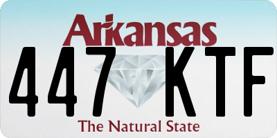 AR license plate 447KTF