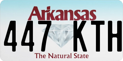 AR license plate 447KTH