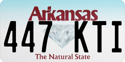 AR license plate 447KTI