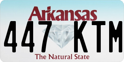 AR license plate 447KTM