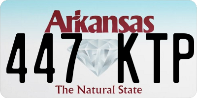 AR license plate 447KTP