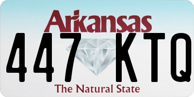 AR license plate 447KTQ