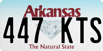AR license plate 447KTS