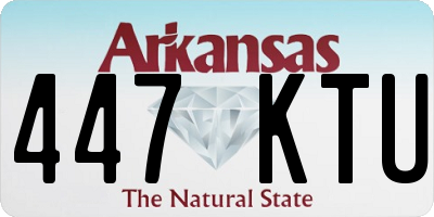 AR license plate 447KTU