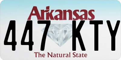 AR license plate 447KTY