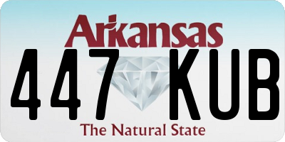 AR license plate 447KUB