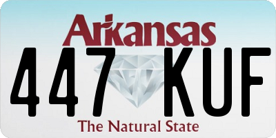 AR license plate 447KUF