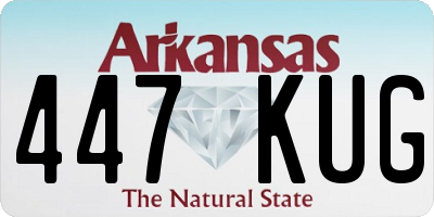 AR license plate 447KUG