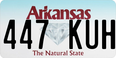 AR license plate 447KUH