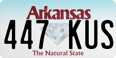 AR license plate 447KUS