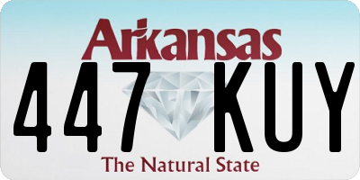AR license plate 447KUY