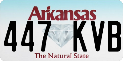 AR license plate 447KVB