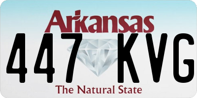 AR license plate 447KVG