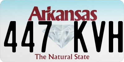AR license plate 447KVH