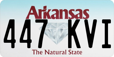 AR license plate 447KVI