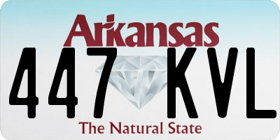 AR license plate 447KVL