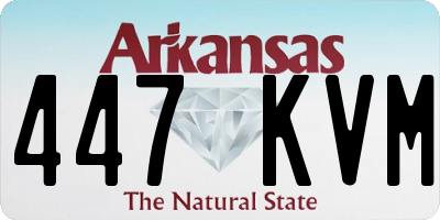 AR license plate 447KVM