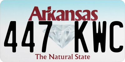 AR license plate 447KWC