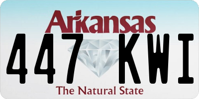 AR license plate 447KWI