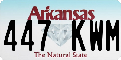 AR license plate 447KWM