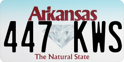 AR license plate 447KWS