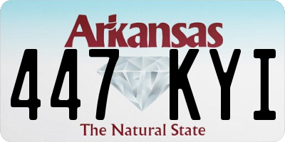 AR license plate 447KYI