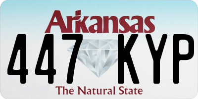 AR license plate 447KYP