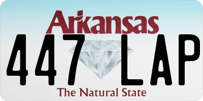 AR license plate 447LAP