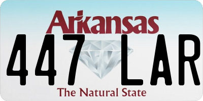 AR license plate 447LAR