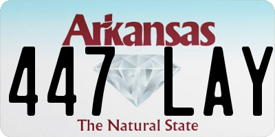 AR license plate 447LAY