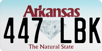 AR license plate 447LBK