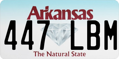 AR license plate 447LBM