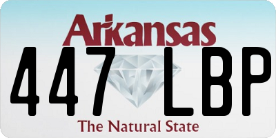 AR license plate 447LBP