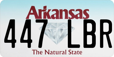 AR license plate 447LBR
