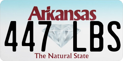 AR license plate 447LBS