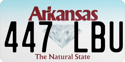 AR license plate 447LBU