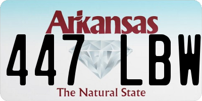 AR license plate 447LBW