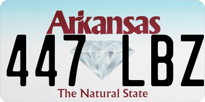 AR license plate 447LBZ