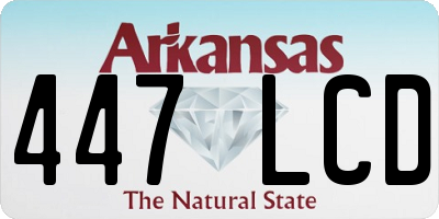 AR license plate 447LCD