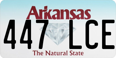 AR license plate 447LCE