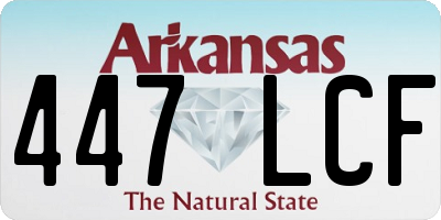 AR license plate 447LCF