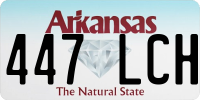 AR license plate 447LCH