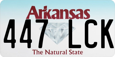 AR license plate 447LCK