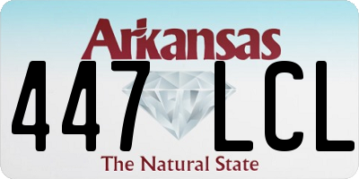 AR license plate 447LCL