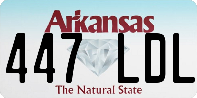 AR license plate 447LDL