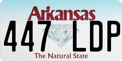 AR license plate 447LDP
